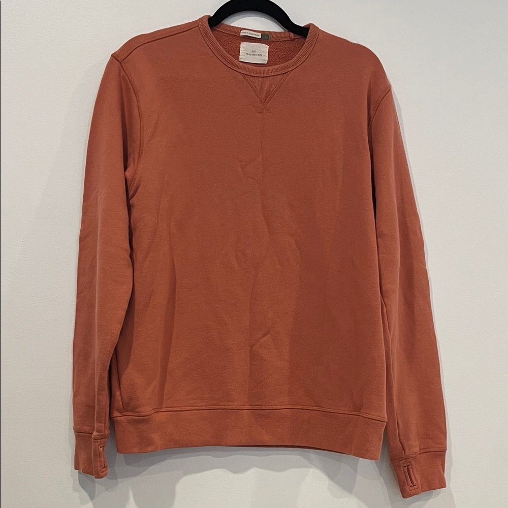 Sid Mashburn Terracotta Crewneck Sweater